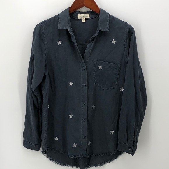 Anthropologie Cloth & Stone buttdown stargazer Top - Picture 1 of 8